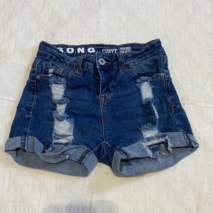 S.O.N.G Curvy High Rose Shorts (00/23)